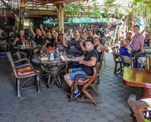 The crowd watching the Australian Moto GP at Rider's Corner