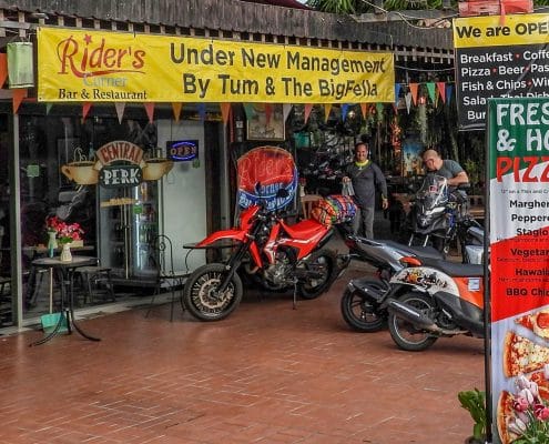 Rob and John, loading up for an early departure to Chiang Khong, Nan and back