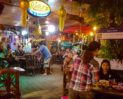 Customers enjoying Rider's Corner Food & Drink